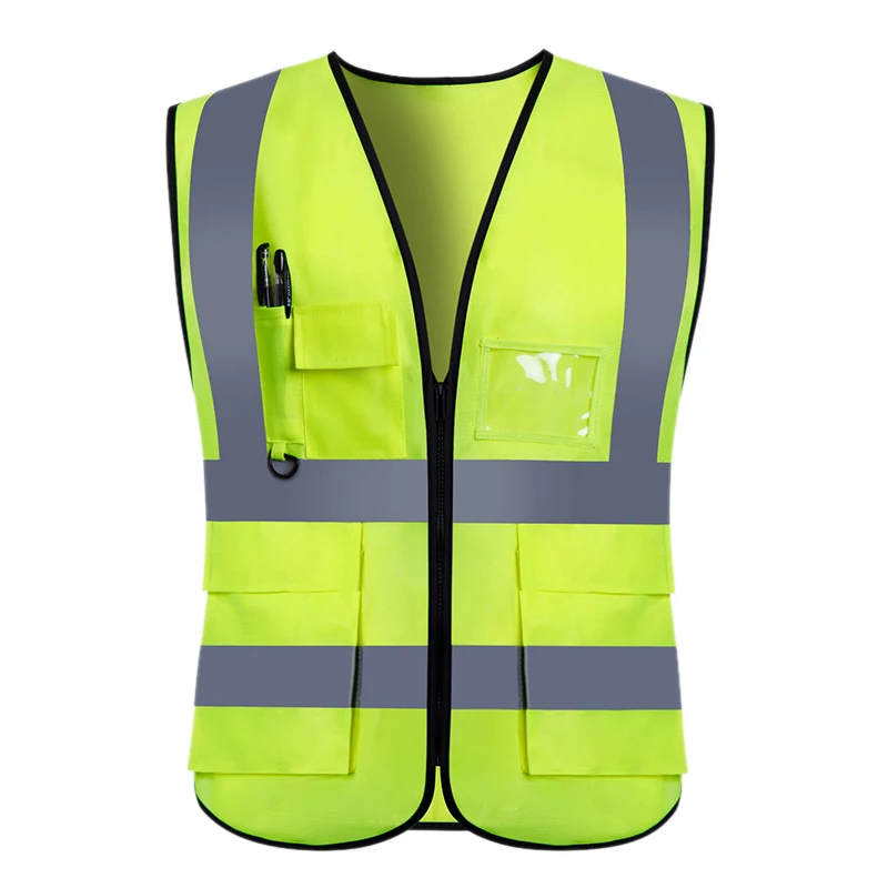 

Unisex Reflective Cycling Vest Visibility Night Riding Jacket Outdoor Protective Fluorescent Stripe Clothes for Running Jogging