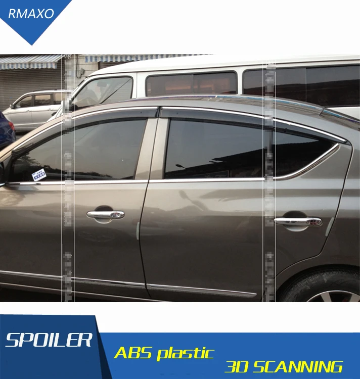 Пластиковый оконный козырек для Nissan Sunny Versa отверстия защита от солнца дождя
