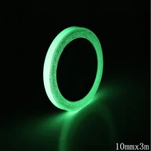 1roll 3M Green Luminous Tape Glow In The Dark Self-adhesive Tape Night Vision Safety Warning Security Stage Home Decoration