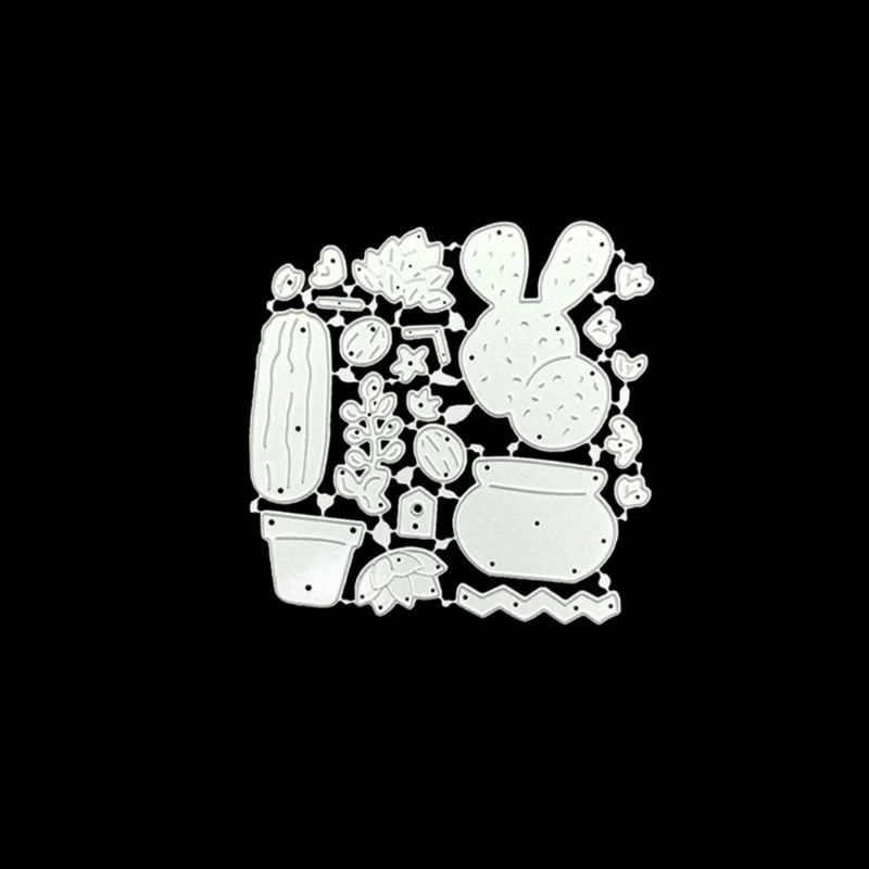 

Cactus DIY Metal Cutting Dies Stencil Scrapbooking Photo Album Stamp Paper Card Crafts Decro