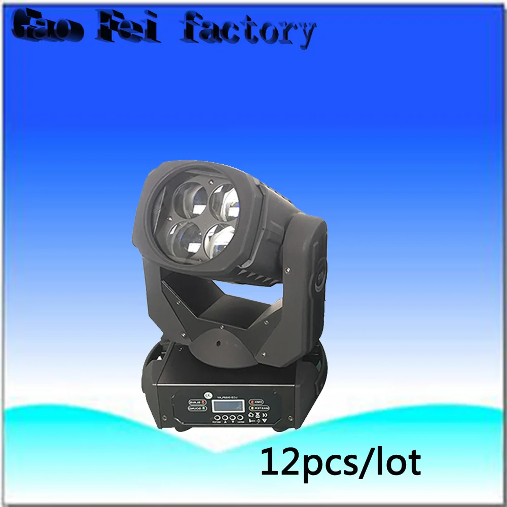 

12pcs/lot 2017 New Dj Light Stage Uplighting Led Beam Moving Head 4x25w Super Beam Mini Moving Head