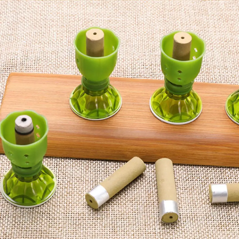 

Massage Sets Moxa Stick Moxibustion Smokeless Roll Mini Self-adhesive Acupuncture Massage Sticker Artemisia Holder Roller Cream