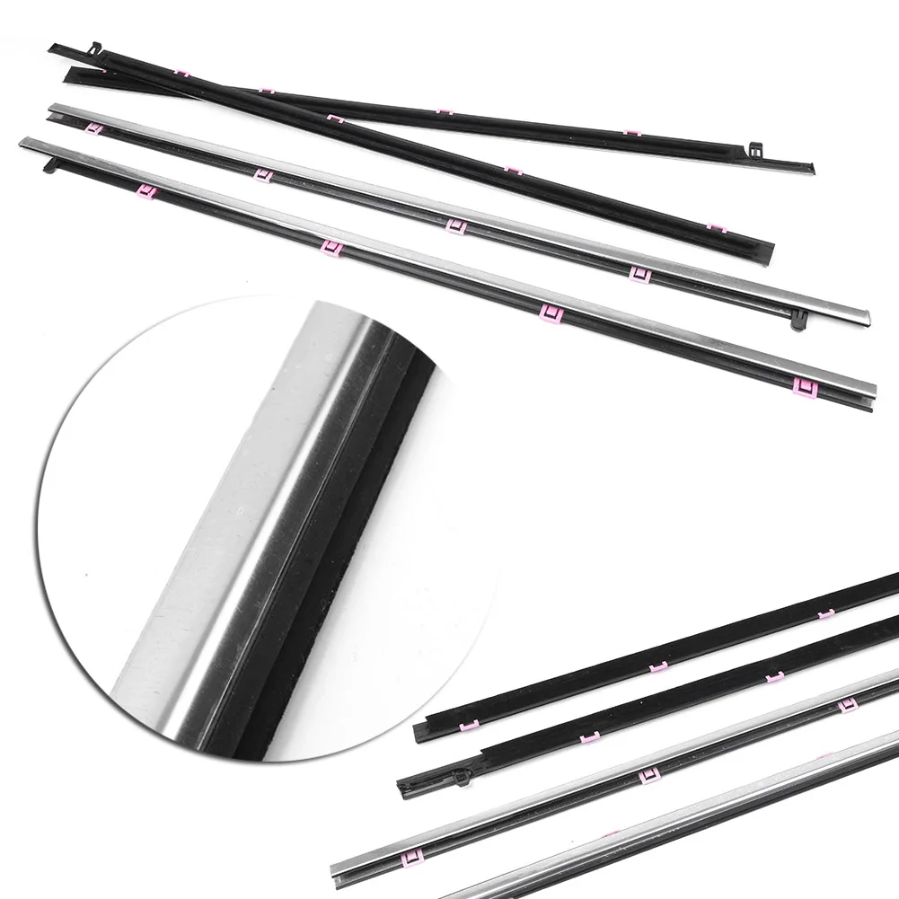 

Chrome Outside Window Moulding Trim Weather-strips Wind Rain Deflector Strip for Honda Accord 2013 2014 2015 2016 2017