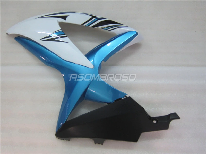 Мотоцикл Инъекции обтекатель для Suzuki 2010 2009 2008 GSXR600 K8 GSXR750 GSXR 600 08 09 10 Белый Синий тела ремонт обтекатели комплект