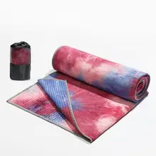 HobbyLane одеяло для йоги с принтом Tie-dye, силиконовое нескользящее утолщенное Впитывающее пот полотенце для йоги