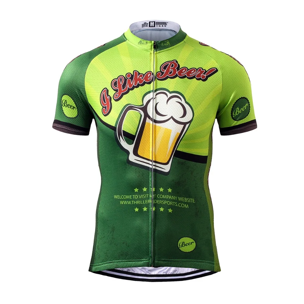 

THRILLER RIDER SPORTS TRS-0004 Mens Cycling Jersey Cycling Clothing Bike Shirt Size S to 5XL