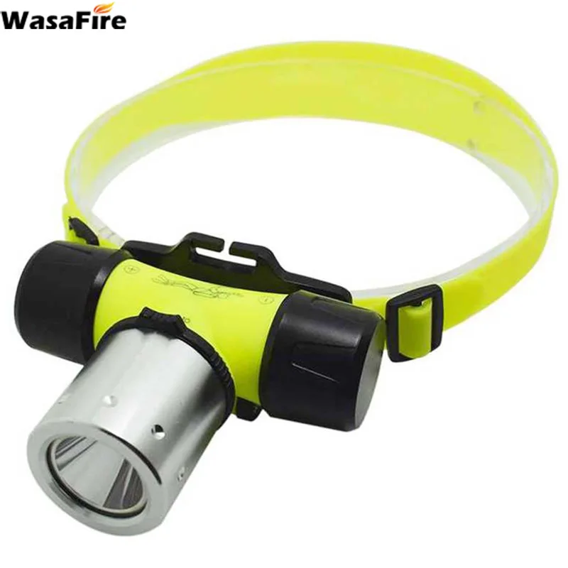

Super Bright XML T6 LED Diving Headlamp 1000 Lumen 3 Modes Waterproof Underwater Diver Headlight Forehead Head Torch Use 18650
