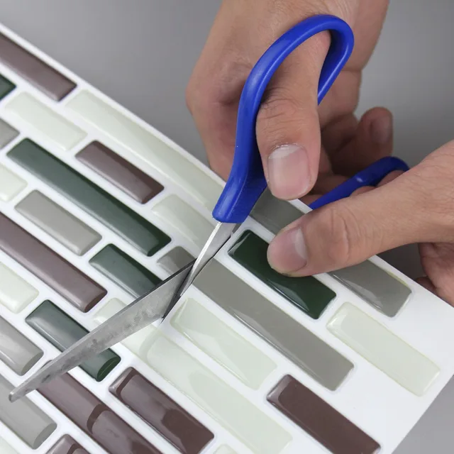 Adhesive Faux Tile Vinyl L And Stick Tiles Subway Adhesive Faux Tile Vinyl L And Stick Tiles Subway Decorative For Bathroom Kitchen 11 4