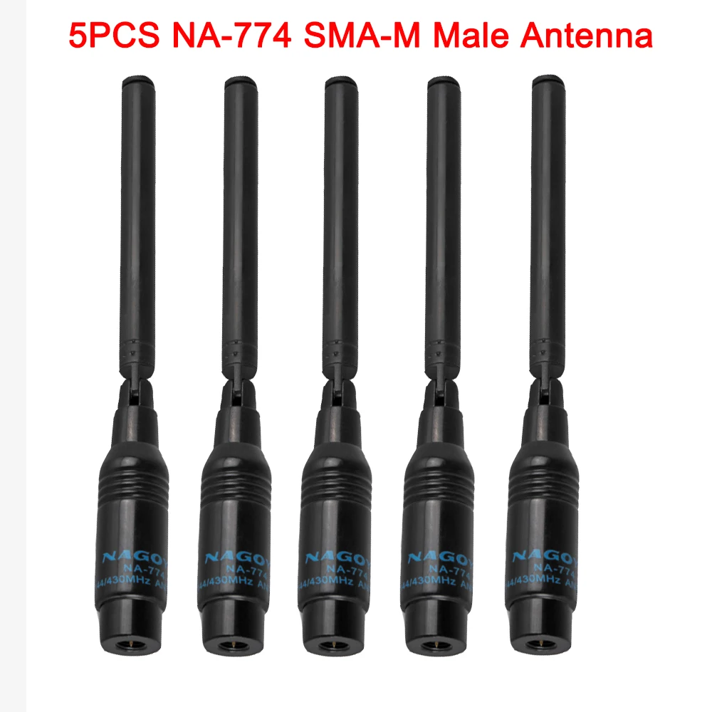 5 шт. Новый NA 774 SMA M Мужской Для BF UV3R TH LT6100plus радио антенна телескопическая складная