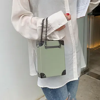 

Fashion Female Square Bag High Quality Pu Leather Women Designer Handbag Box Shape Chain Shoulder Messenger Bags