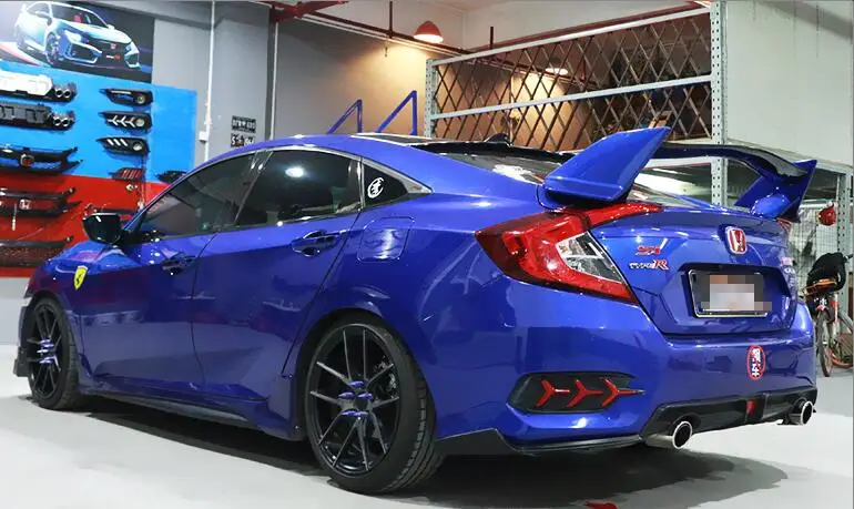 Для 16 Civic Type-R Civic Спойлер ABS Материал заднего крыла Праймеры Цвет задний спойлер для Honda Civic тип-R спойлер