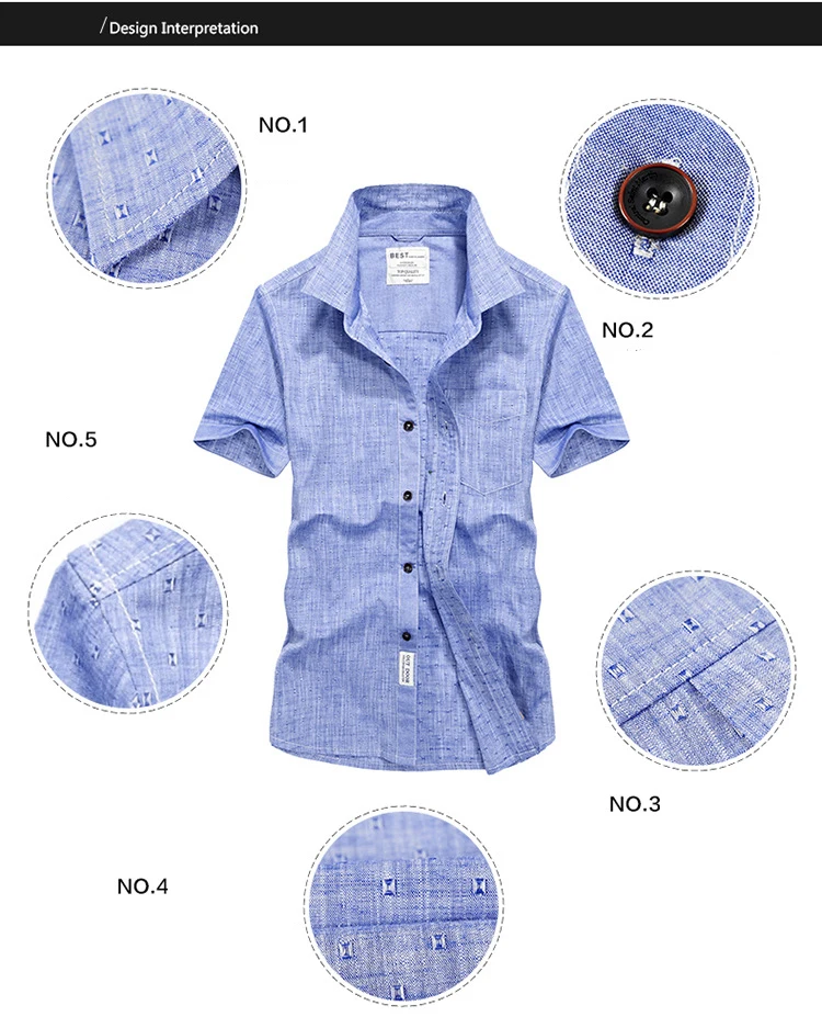 Брендовая рубашка мужские повседневные рубашки из ткани "Оксфорд" Летняя одежда рубашка с короткими рукавами Camisa с коротким рукавом
