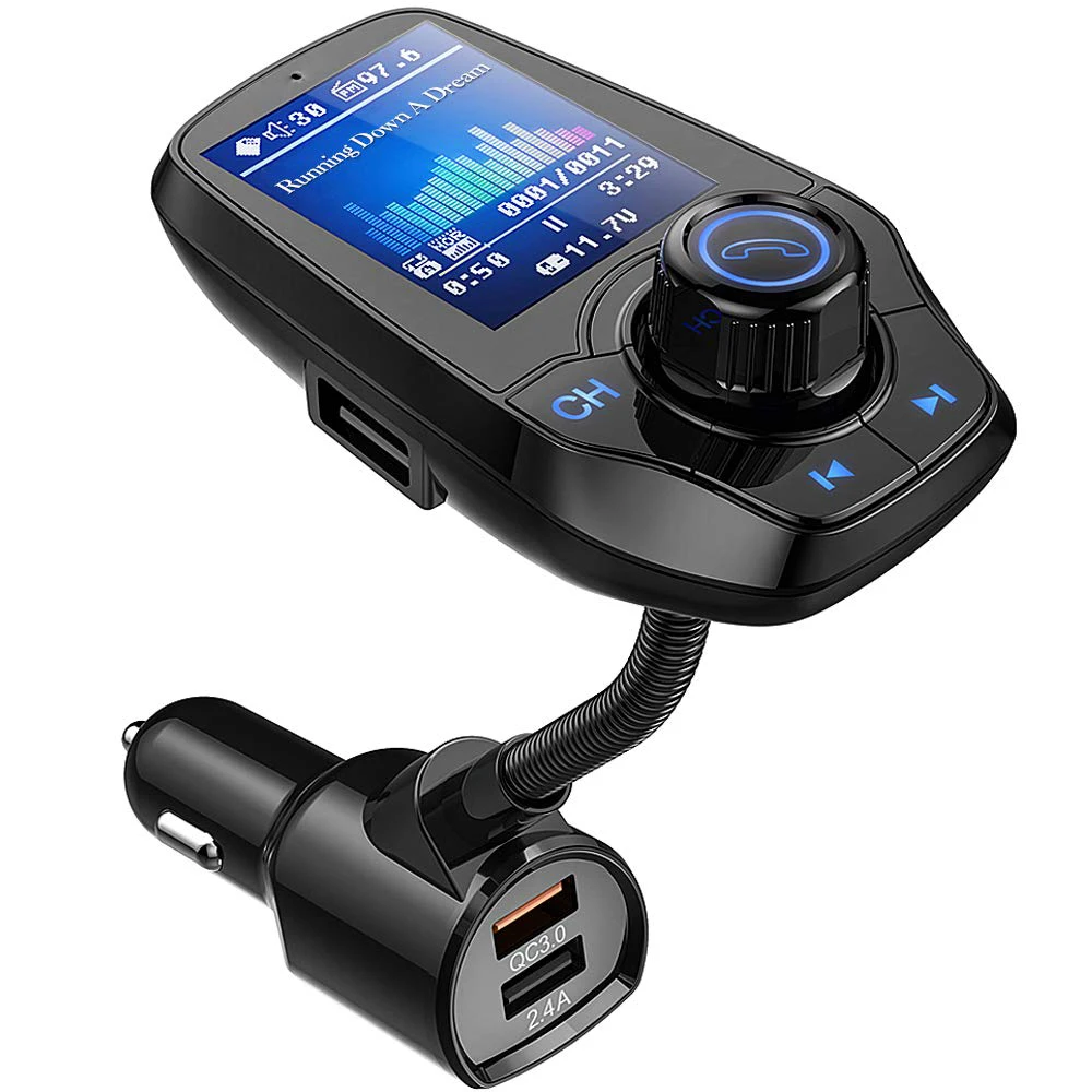 T11 Bluetooth Car FM Transmitter Wireless Radio Adapter USB Charger Mp3 PlayPQ 