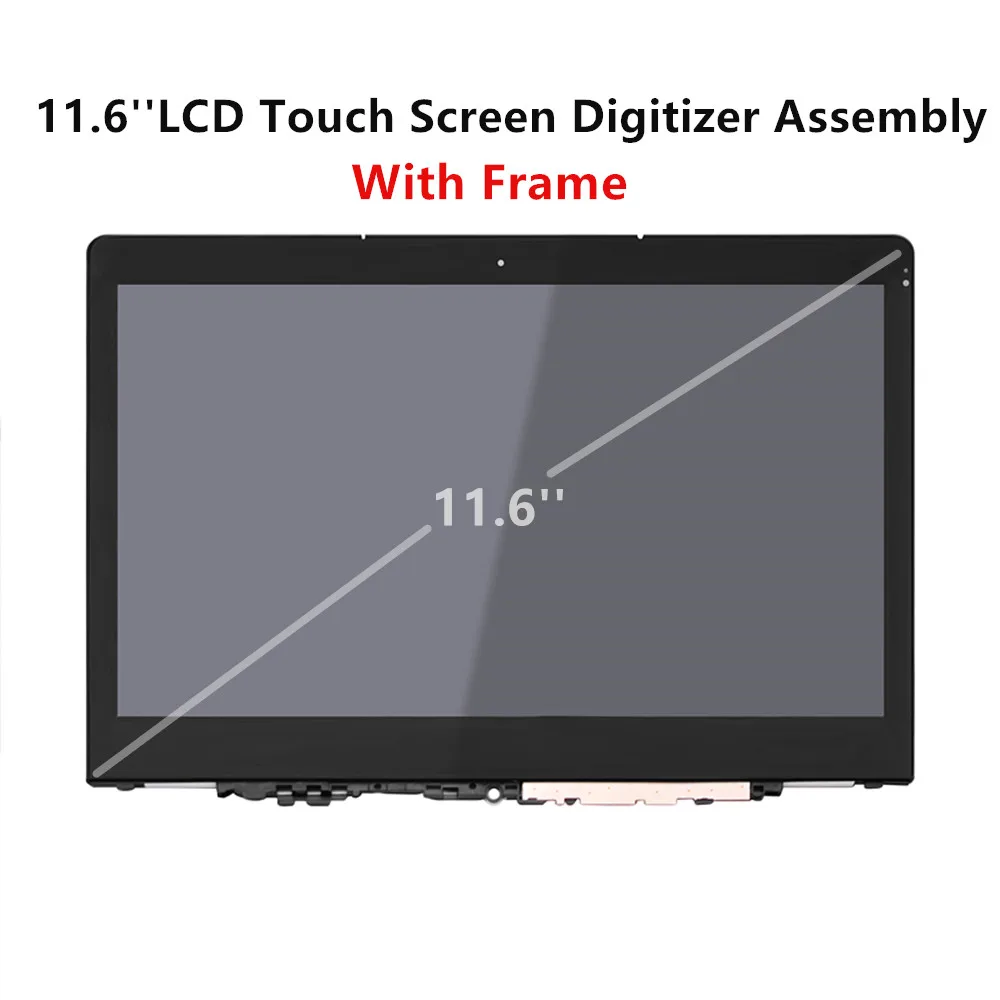 

FTDLCD 11.6'' LCD TouchScreen Digitizer with Frame Assambly Laptop N116HSE-EBC For Lenovo Yoga 710-11 1920x1080