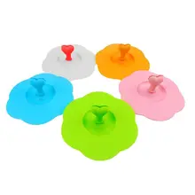 5 шт. силиконовая крышка для воды Анти-пылезащитный колпачок крышка новинка подарок фиксированная ложка кофейная присоска уплотнения стеклянные кружки Крышка