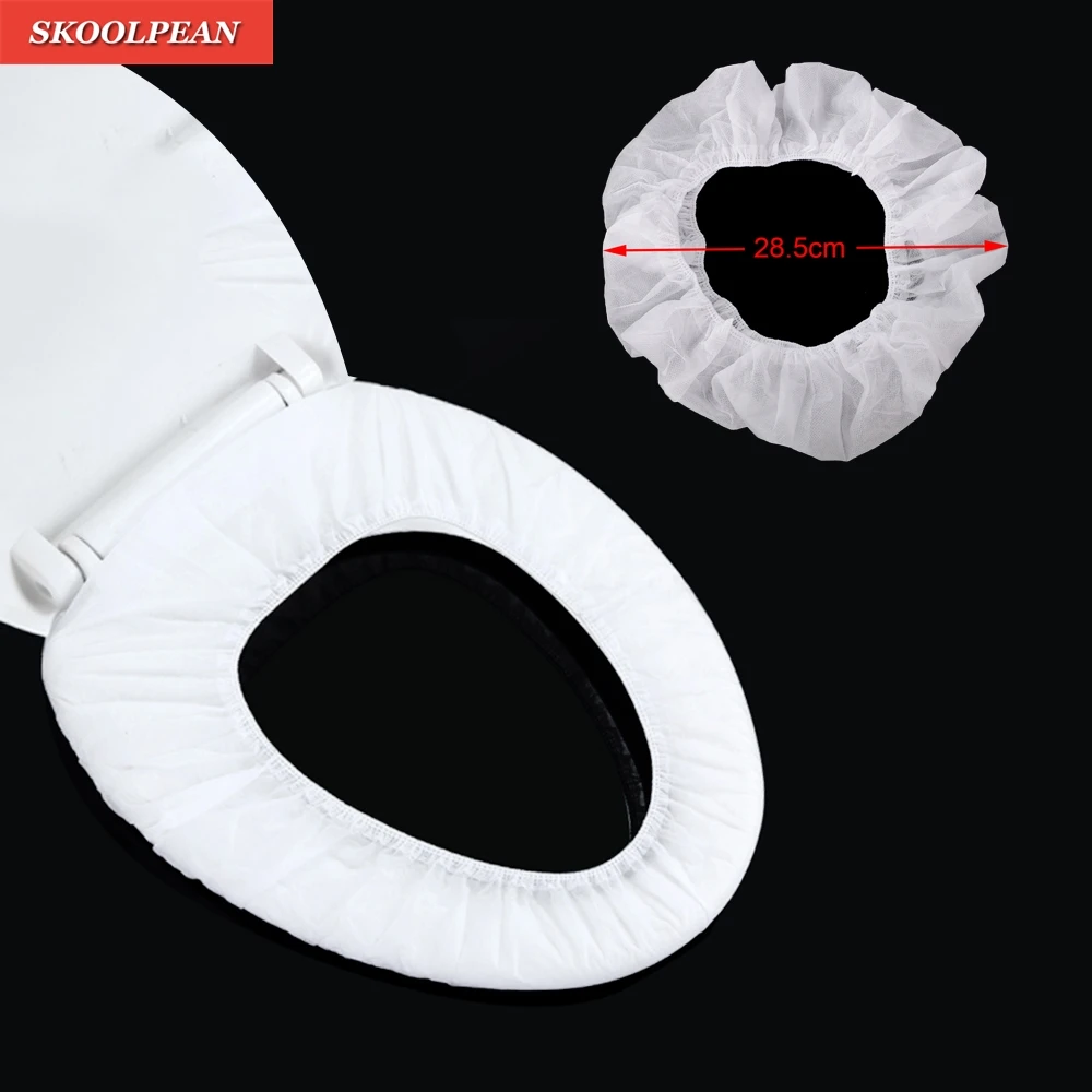 5x Elastic Non woven Seat Cover Overcoat Toilet Case Avoid Touching