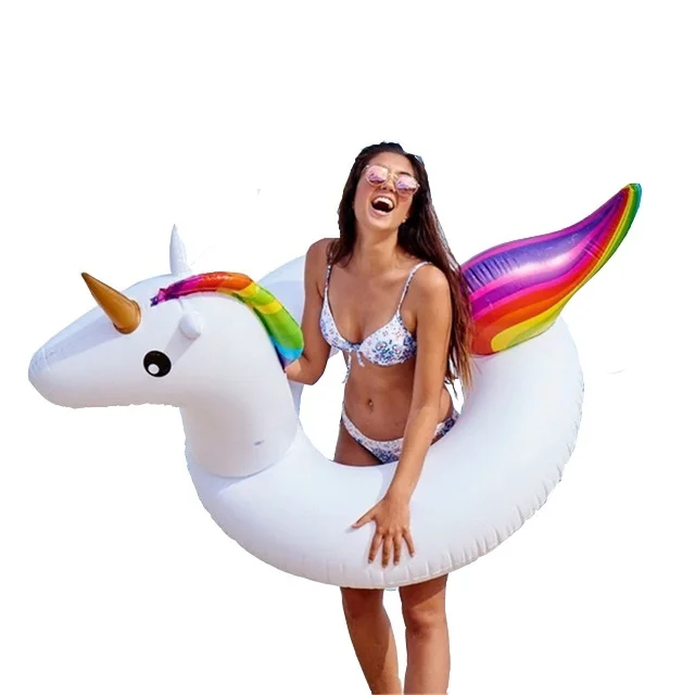 

120*90cm Giant Inflatable Unicorn Swimming Ring Pool Float For Adult Children Water Floats Holiday Party Toys Piscina,HA045
