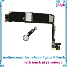 Высококачественная разблокированная для Apple iPhone 7 Plus 5,5 дюймов материнская плата 32 Гб с сенсорным id Замена материнская плата с полными ЧИПАМИ логическая плата