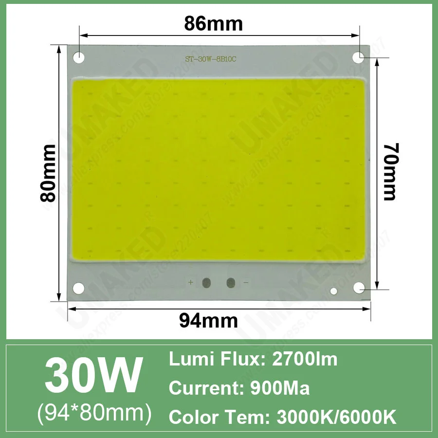 30 Вт 50 Вт 100 Вт 150 Вт COB Led чип диоды поверхностный светильник для Led лампы Точечный светильник уличный светодиодный светильник