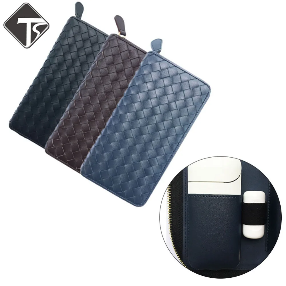 

Black Case PU Leather Case For Marlboro For IQOS 2.4 Plus Box Holder Storage Anti Scratch Full Protective Carrying case