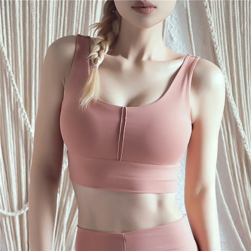 

Women's Backless Fitness Bras Solid Top Academia Sports Bra Active Wear For Sport Female Yoga Bra Crop Tops Woman Gym Brassiere