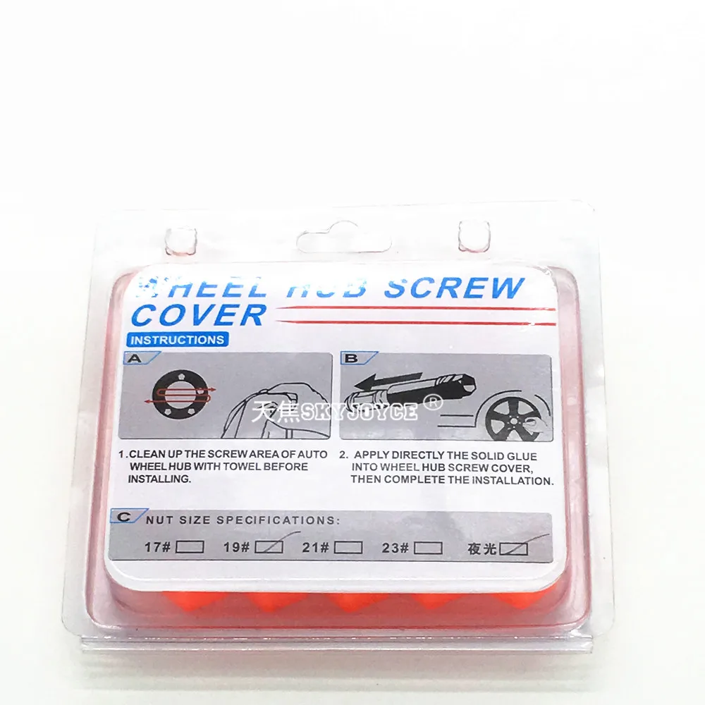 20 x car wheel hub screw cover case cap silicone lug nut bolt decorative wheel hub cover seat car styling emblem rim sticker (19)