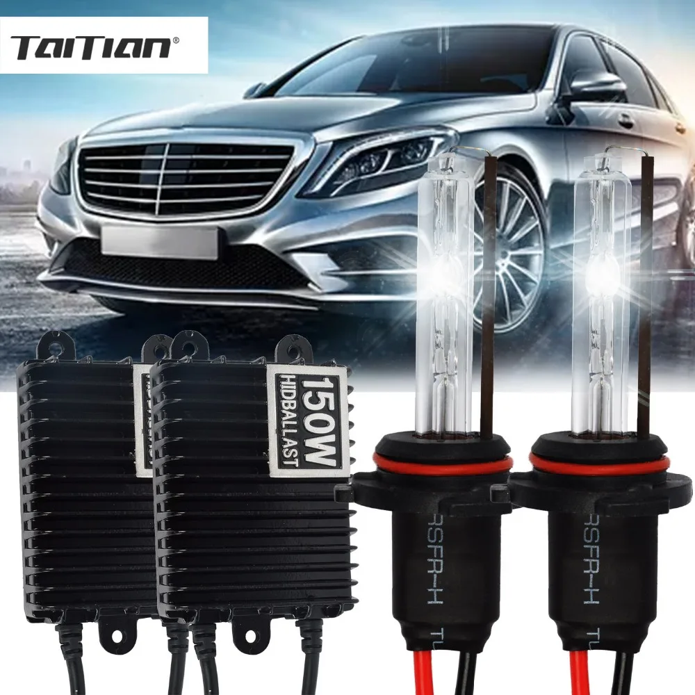 Taitian 2 шт. 150 Вт Hid ксеноновый балласт + 55 свет 12 В 4300 К h7 автомобильная лампа супер