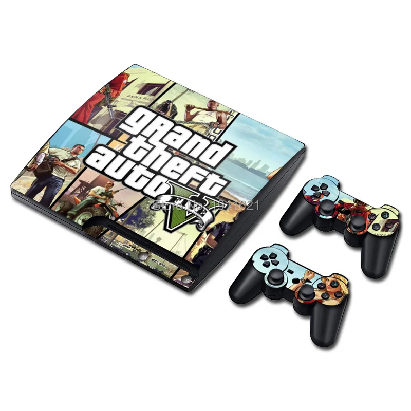 

OSTSTICKER Hot Selling For PS3 Slim Skin Sticker for Sony PlayStation 3 Console and 2 Controller Skins
