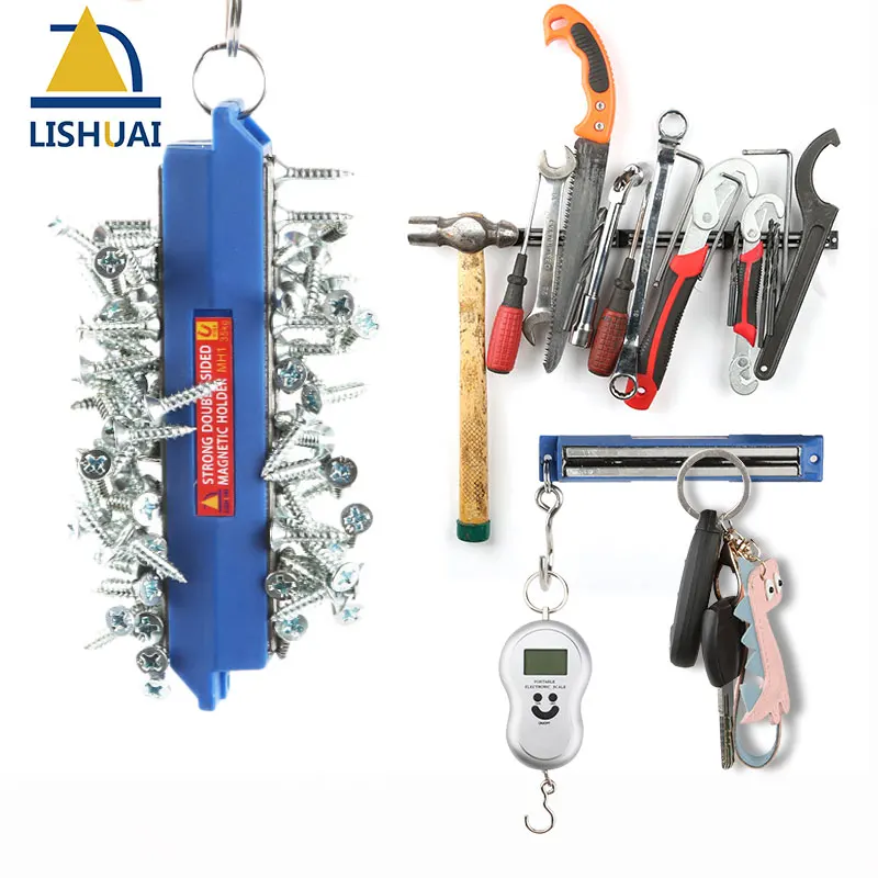 Suporte de Ferramenta Ímã de Neodímio Bar para Ampla Poderoso Magnético Strong Double-sided Titular Ferramenta Utilização 2 Pcs
