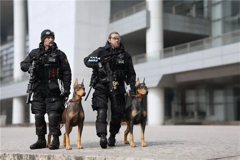 18 см 1/6 масштаб немецкая модель Doberman офисное украшение автомобиля имитация