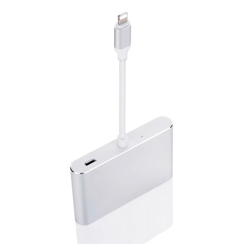 Elistooop переходник с подсветкой на HDMI VGA разъем аудио ТВ адаптер кабель