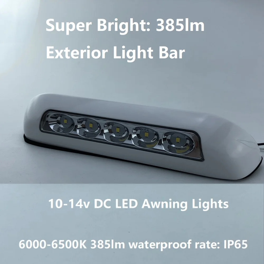 6500k 12v LED Awning Lights Waterproof RV Van Camper Trailer Heavy Duty Off Road Motorhome Caravan Exterior Camping Bar Lamps