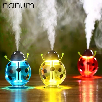 

Car air freshener Ladybug Ultrasonic Car Humidifier 5V Led Light USB Portable Office Car Air Diffuser Mist Maker DC 260ML