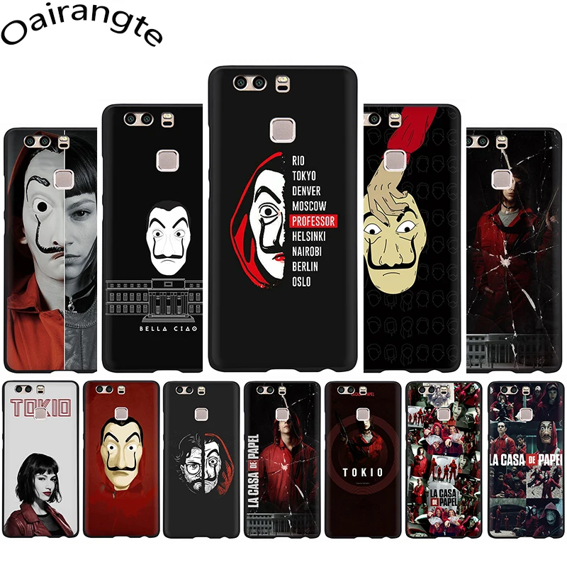 

La Casa de Papel Soft Phone Cover Case For Huawei P8 9 Lite 2017 P10 Lite P20 30 Lite Pro