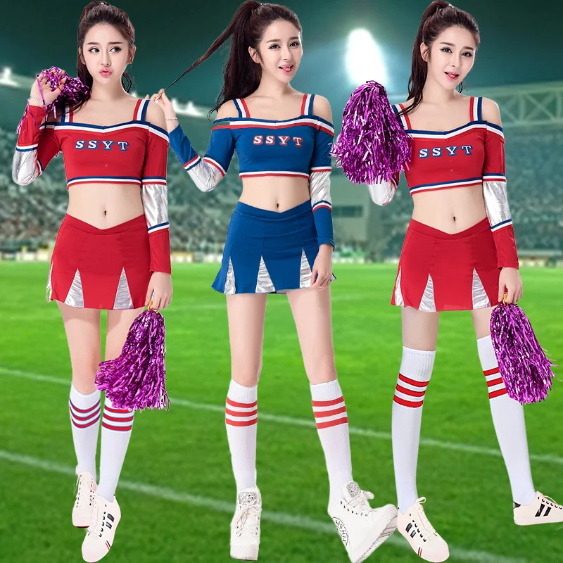 New Adult Women Football Cheerleaders Performance Costumes Sports Clothing European Cup Baby Suit S-XXL DL2082 | Тематическая