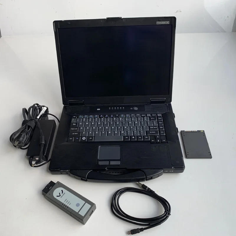 CF-52 ноутбук CF52 программное обеспечение готов 480G SSD автомобильный диагностический сканер инструмент для A* di VAS лучший чип беспроводной OKI VAS6154 Odis V5.13 - Цвет: Allset with 480G SSD