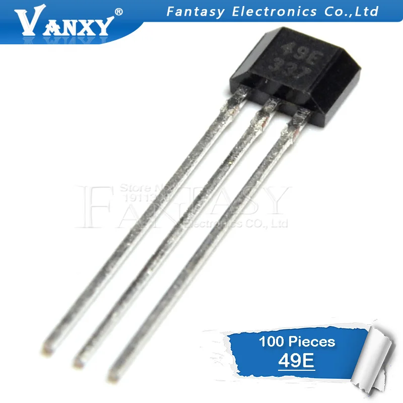 

100pcs 49E Hall element OH49E SS49E Hall sensor Hall Effect Sensor new