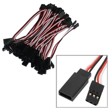 Free shipping RC Servo Extension Cord Cable Wire 10pcs lot 100mm 22AWG JR male to female