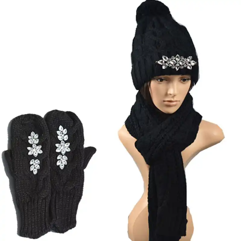 hat scarf and gloves womens