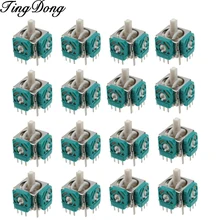 100 шт. 3Pin 3D аналоговые джойстики сенсор модуль потенциометра Замена для nintendo игровой куб для NGC контроллер