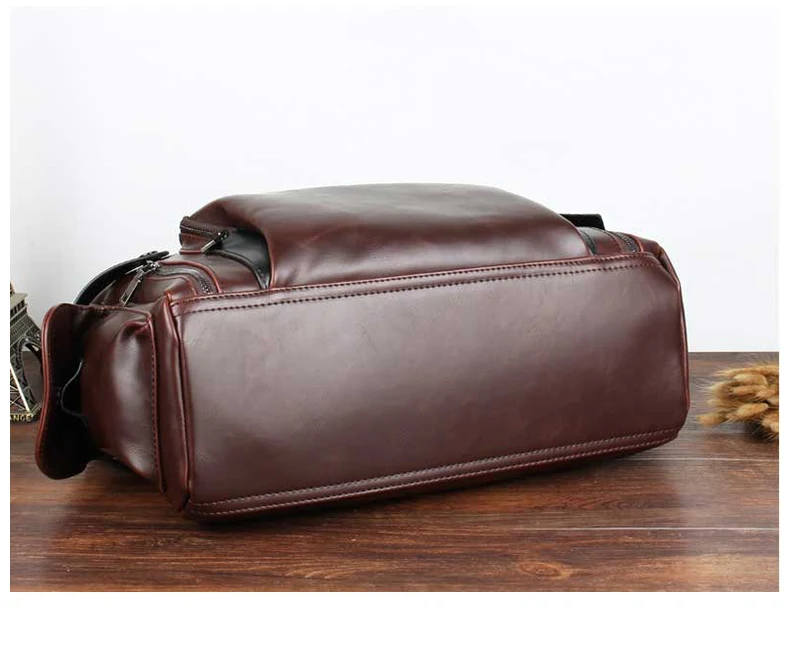 Дизайнер для мужчин's Портфели Винтаж Сумки Crazy horse кожа большие сумки на плечо бизнес кофе ноутбук Crossbody сумка XA186ZC