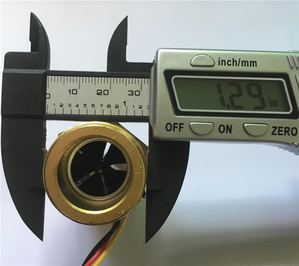 Copper brass Hall flow meter sensor for water measurement (7)