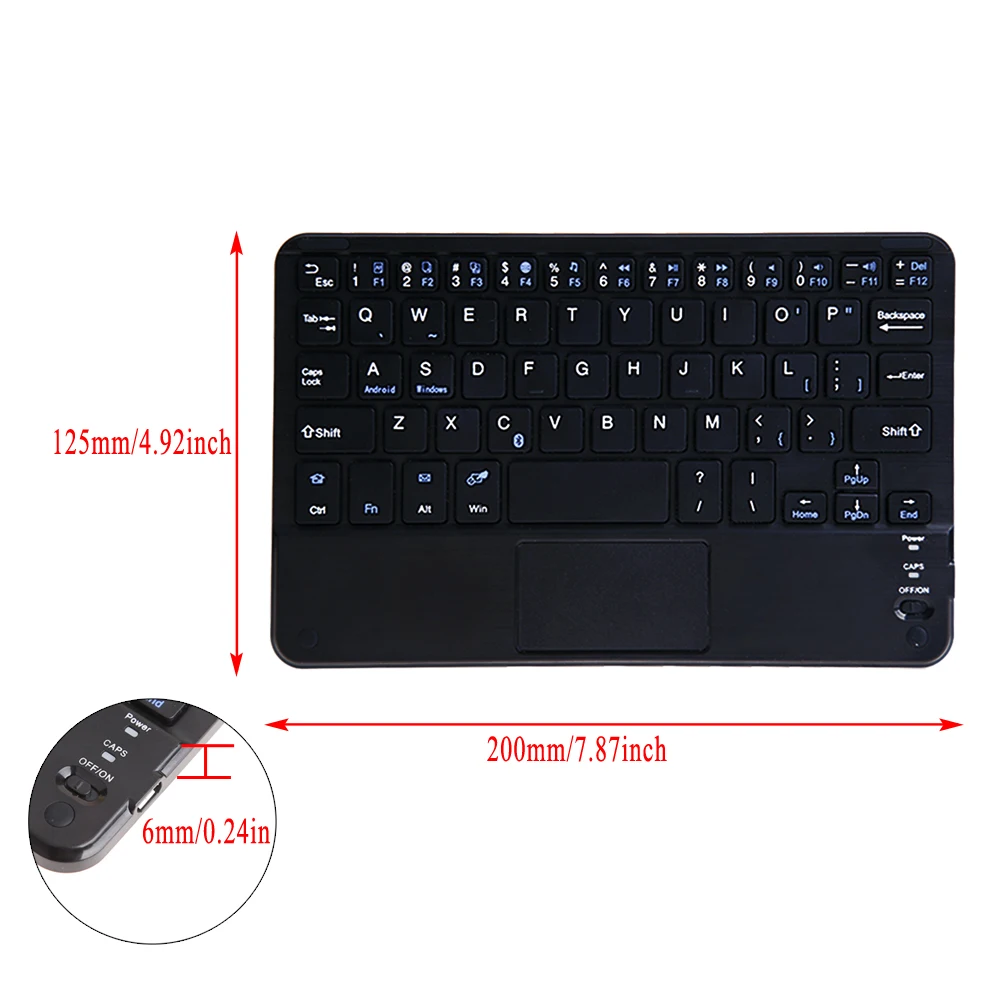 7 inch untra-thin Bluetooth multi function touch-pad keyboard with Built-in Multi-touch Touchpad Bluetooth Keyboard 5 7 inch untra-thin Bluetooth multi function touch-pad keyboard with Built-in Multi-touch Touchpad Bluetooth Keyboard 5