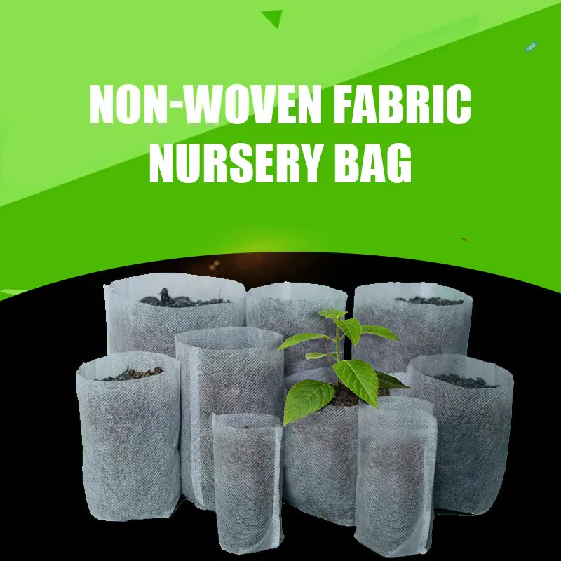 

100pcs Grow Bags Biodegradable Non-woven Nursery Bags Seedling Plant Grow Bag Fabric Eco-Friendly Aeration Bags Dropshipping x