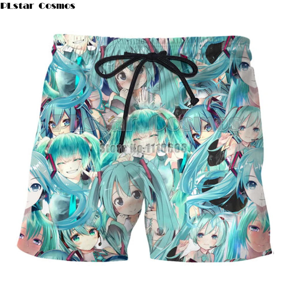  Anime Zero Ram Rem Board Shorts Anime Swimwear Quick Drying Swimsuits Male Anime Beach Boxer Trunks