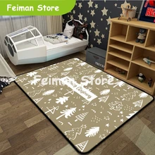 Ковер с изображением рождественской елки в скандинавском стиле, ковры для гостиной, спальни, детской комнаты, домашние декоративные большие нескользящие коврики