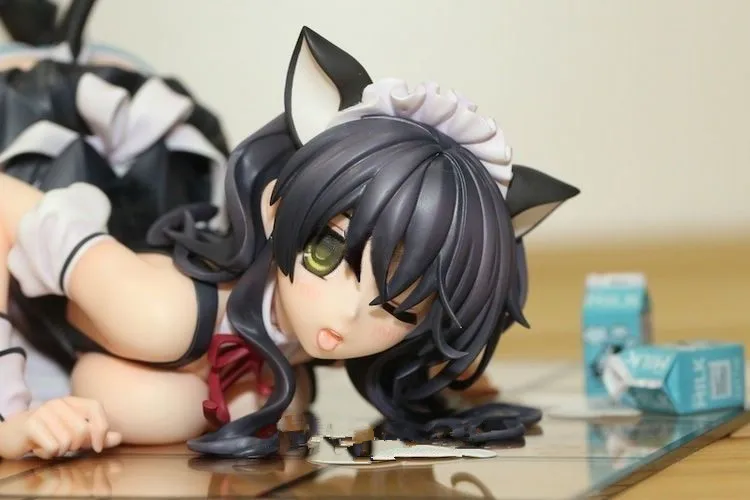 

NATIVE CREATOR'S COLLECTION - Cat Lap Milk 1/7 Pvc Figure Removable Cloth New