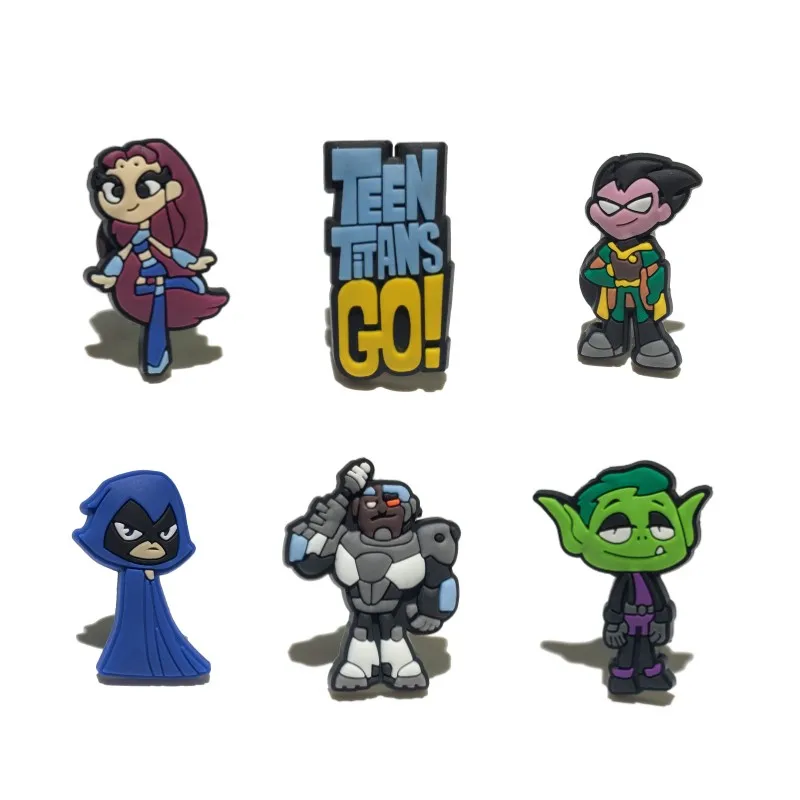 

18pcs/lot Teen Titan Children Magnetic Stickers Cartoon PVC Fridge Magnets Blackboard Magnets Kids Toys Xmas Party Gift
