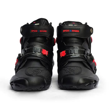 

Riding Tribe Motorcycle Racing Ankle joint protection motorcycle boots white red black men's Motorcycle short Boots