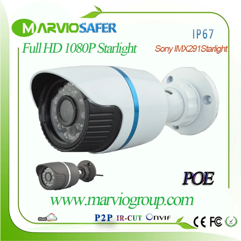 Good IR Night Vision IMX291 POE IP Camera Full HD 1080P 2MP CCTV Camara IP66 Weatherproof